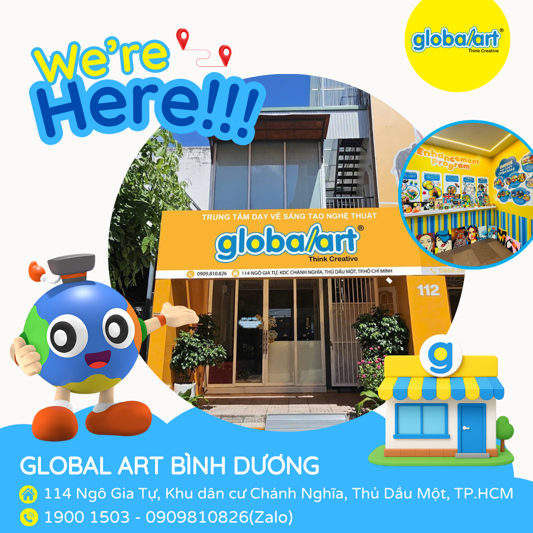 🎨 THÔNG BÁO: TRUNG TÂM GLOBALART BÌNH DƯƠNG CHÍNH THỨC DỜI ĐỊA ĐIỂM🌟