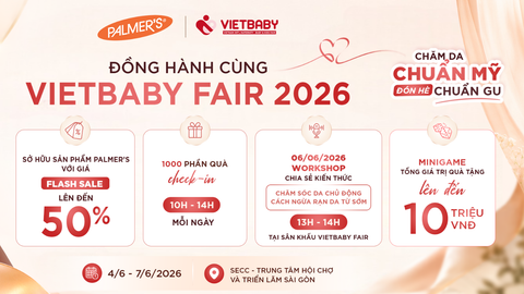 ​​​​​​​Palmer’s Việt Nam và hành trình đồng hành cùng mẹ bầu tại Vietbaby Fair