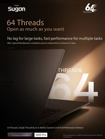 Sugon N50 Pro: Máy Trạm 64 Luồng Đầu Tiên Núp Bóng Laptop