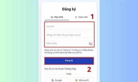 Hướng Dẫn Cách Đăng Ký Tài Khoản Azota Cho Học Sinh Mới Nhất 2026