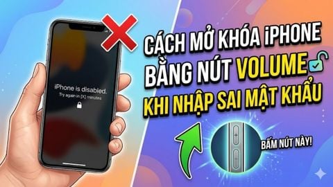 Cách Mở Khóa iPhone Bằng Nút Volume Khi Quên Mật Khẩu