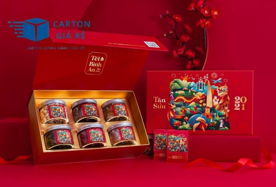 Hộp Giấy Quà Tặng Dịp Lễ, Tết -  Cartongiare