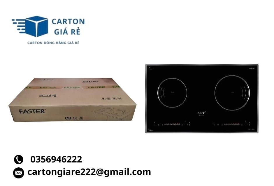 Hộp carton cho bếp điện từ – Đảm bảo an toàn trong quá trình vận hành đường xa