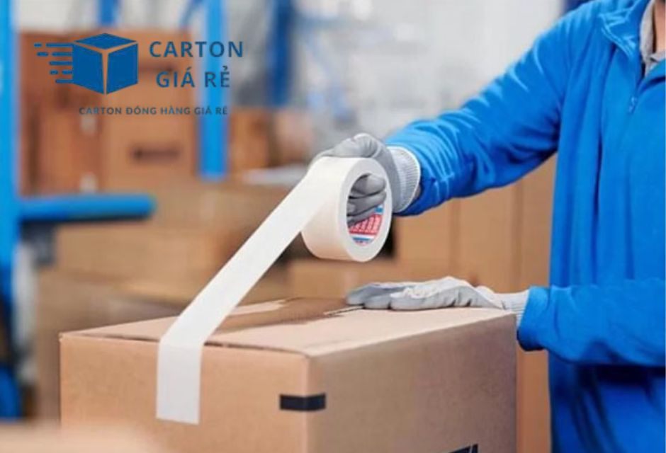 Hướng dẫn đóng hàng bằng hộp nắp đối chắc chắn, ít băng keo - Cartongiare