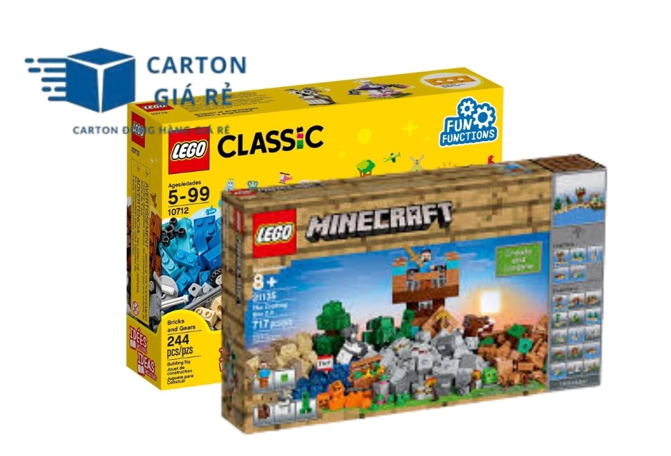 Hộp Carton Nắp Cài Đựng Đồ Chơi Trẻ Em - Cartongiare