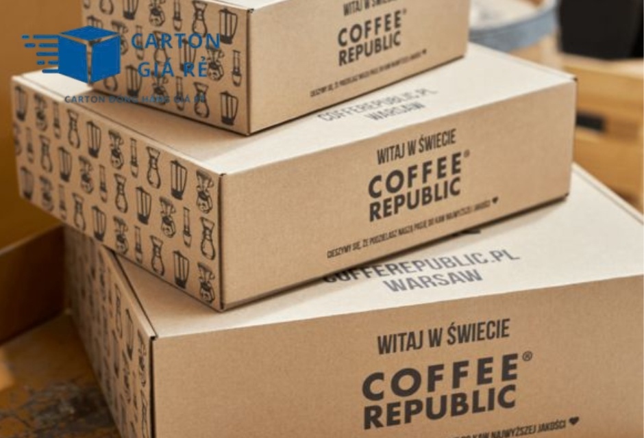 Hộp carton nắp cài cho trà, cà phê - Cartongiare