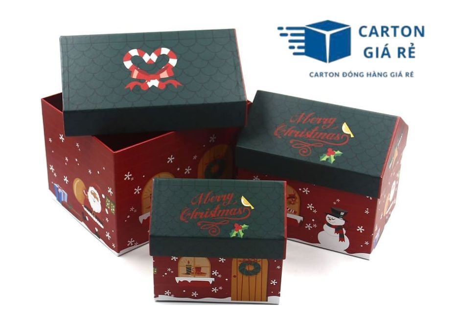 Hộp Giấy Quà Tặng Đựng Set Quà Ghép Sẵn - Cartongiare