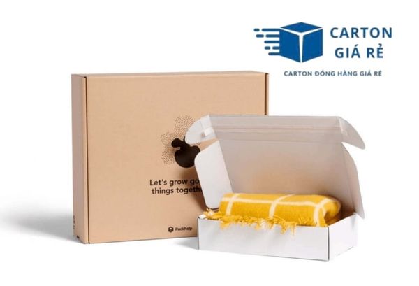 Hộp Carton Nắp Gài Đựng Quần Áo Local Brand - Cartongiare