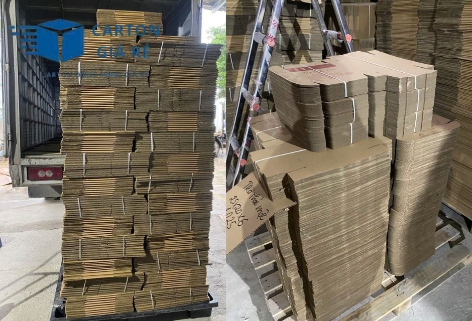 Hộp carton dùng trong kho bán buôn, bán sỉ - Cartongiare
