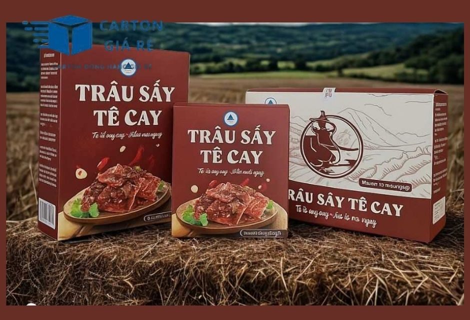 Hộp Giấy Quà Tặng Đựng Đặc Sản Vùng Miền -  Cartongiare