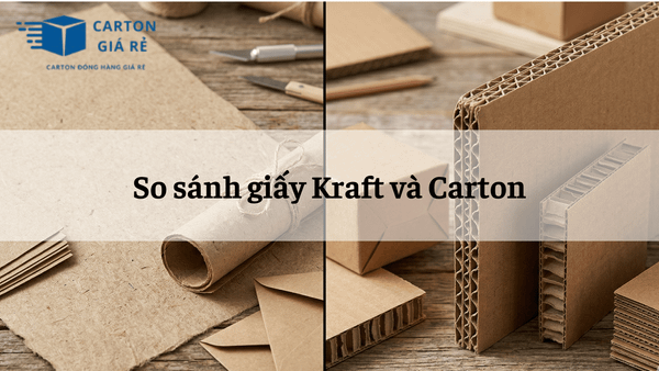 So sánh giấy Kraft và Carton