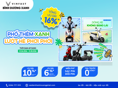 PHỐ THÊM XANH, LƯỚT HÈ PHƠI PHỚI CÙNG TỔNG ƯU ĐÃI LÊN ĐẾN 16% TỪ VINFAST BÌNH DƯƠNG!