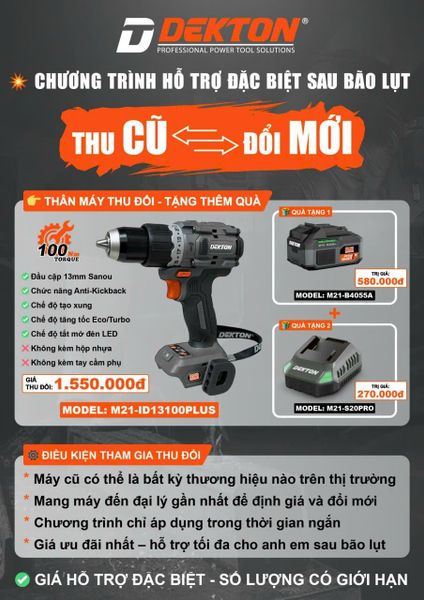 CHƯƠNG TRÌNH THU CŨ – ĐỔI MỚI ĐEKTON