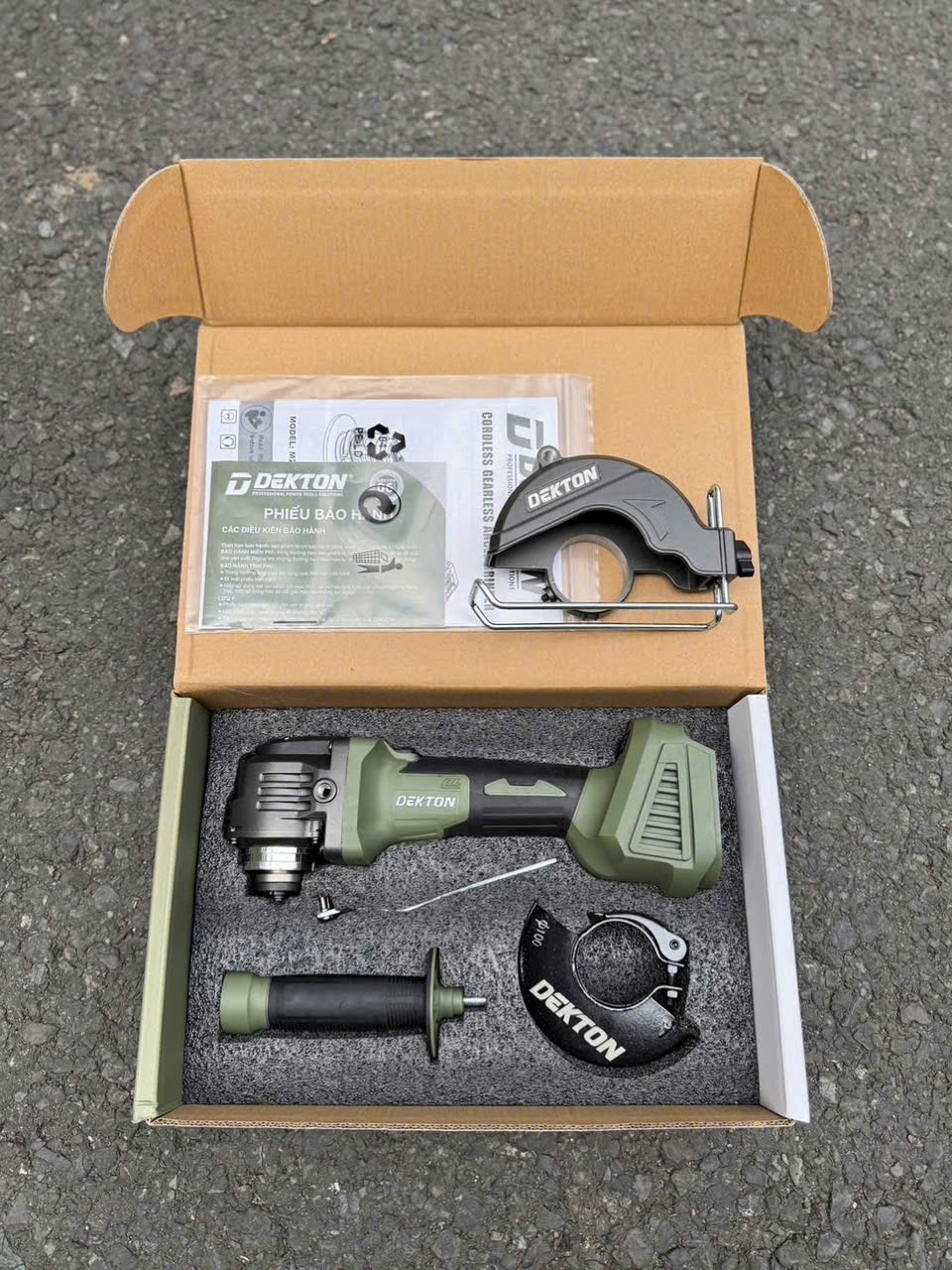 Máy Mài Góc Không Bánh Răng 21V Dekton
