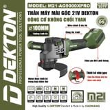Thân Máy Mài Góc Pin 21V DEKTON M21-AG9000XPRO