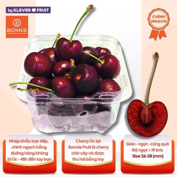 Cherry Đỏ Úc Size 26 - 28mm - Australian Cherries
