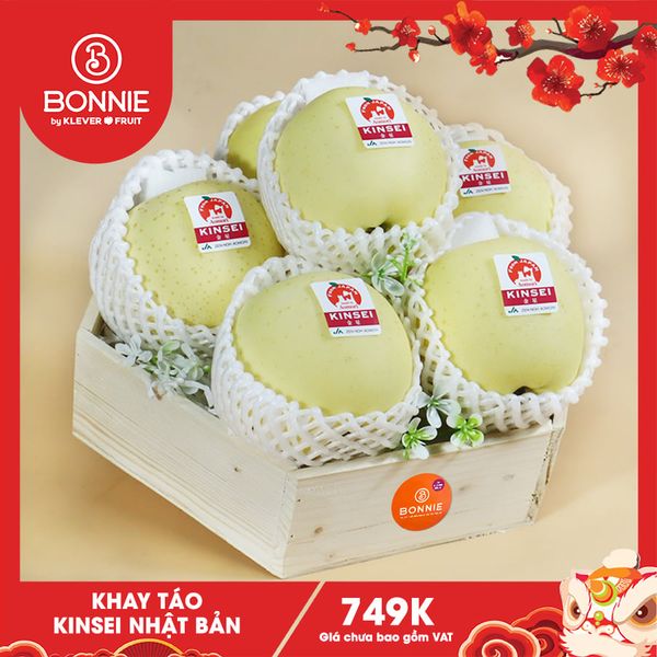 Hộp Quà Tết Táo Vàng Kinsei Nhật Bản 749K – Quà Tết Cao Cấp, Sang Nhẹ