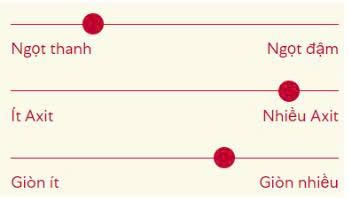 Bảng đo hương vị của táo xanh Mỹ