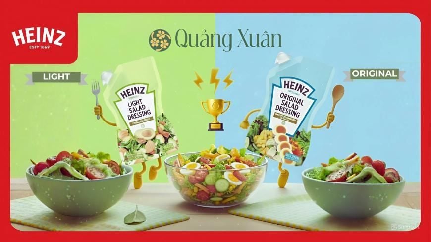 🥗 Heinz Salad Dressing - Cuộc so tài hấp dẫn cho tô salad của bạn!