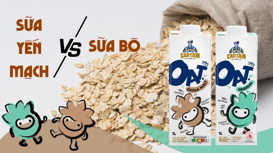 SỮA YẾN MẠCH VỚI SỮA BÒ GIỐNG NHAU?