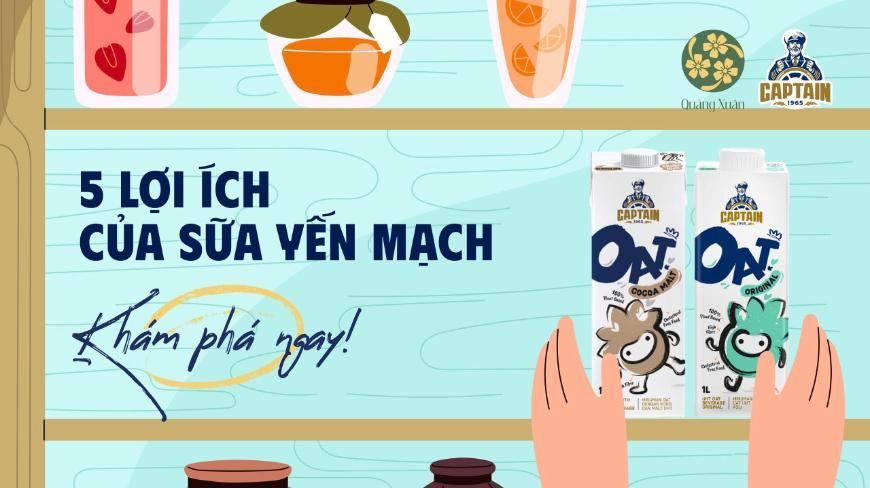 5 LỢI ÍCH CỦA SỮA YẾN MẠCH CÓ THỂ BẠN CHƯA BIẾT ?