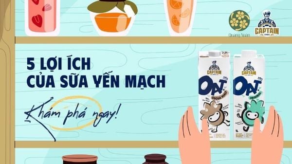 5 LỢI ÍCH CỦA SỮA YẾN MẠCH CÓ THỂ BẠN CHƯA BIẾT ?