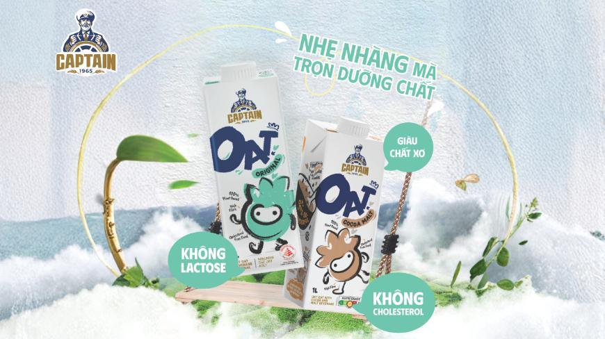 Sữa Yến Mạch Captain – Nhẹ nhàng mà trọn dưỡng chất