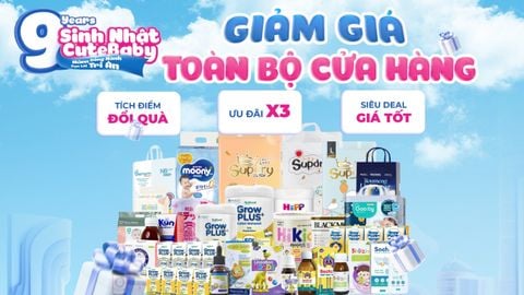 MỪNG SINH NHẬT CUTEBABY 9  TUỔI (6 -14/9)