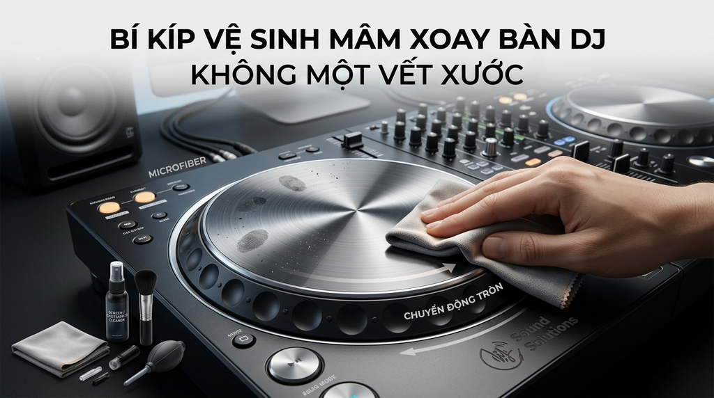 Bí Kíp Vệ Sinh Mâm Xoay Bàn DJ Chuyên Nghiệp Không Một Vết Xước