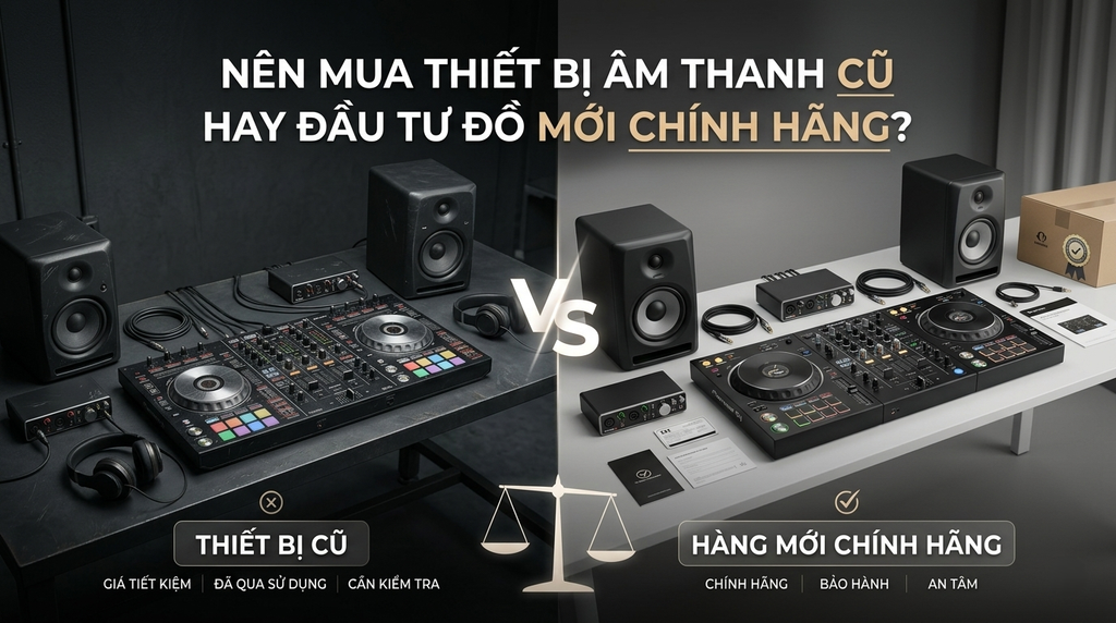 Nên Mua Thiết Bị Âm Thanh Cũ Hay Đầu Tư Đồ Mới Chính Hãng?