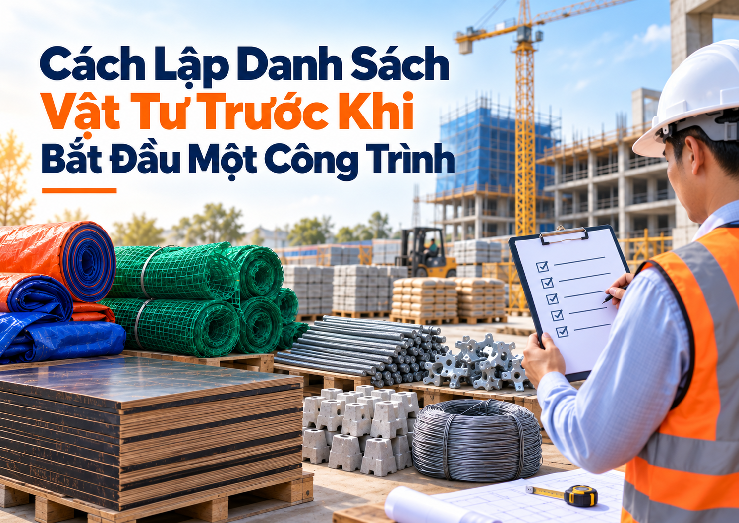 Cách Lập Danh Sách Vật Tư Trước Khi Bắt Đầu Một Công Trình