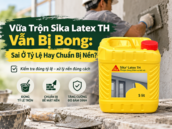 Vữa Trộn Sika Latex TH Vẫn Bị Bong: Sai Ở Tỷ Lệ Hay Chuẩn Bị Nền?