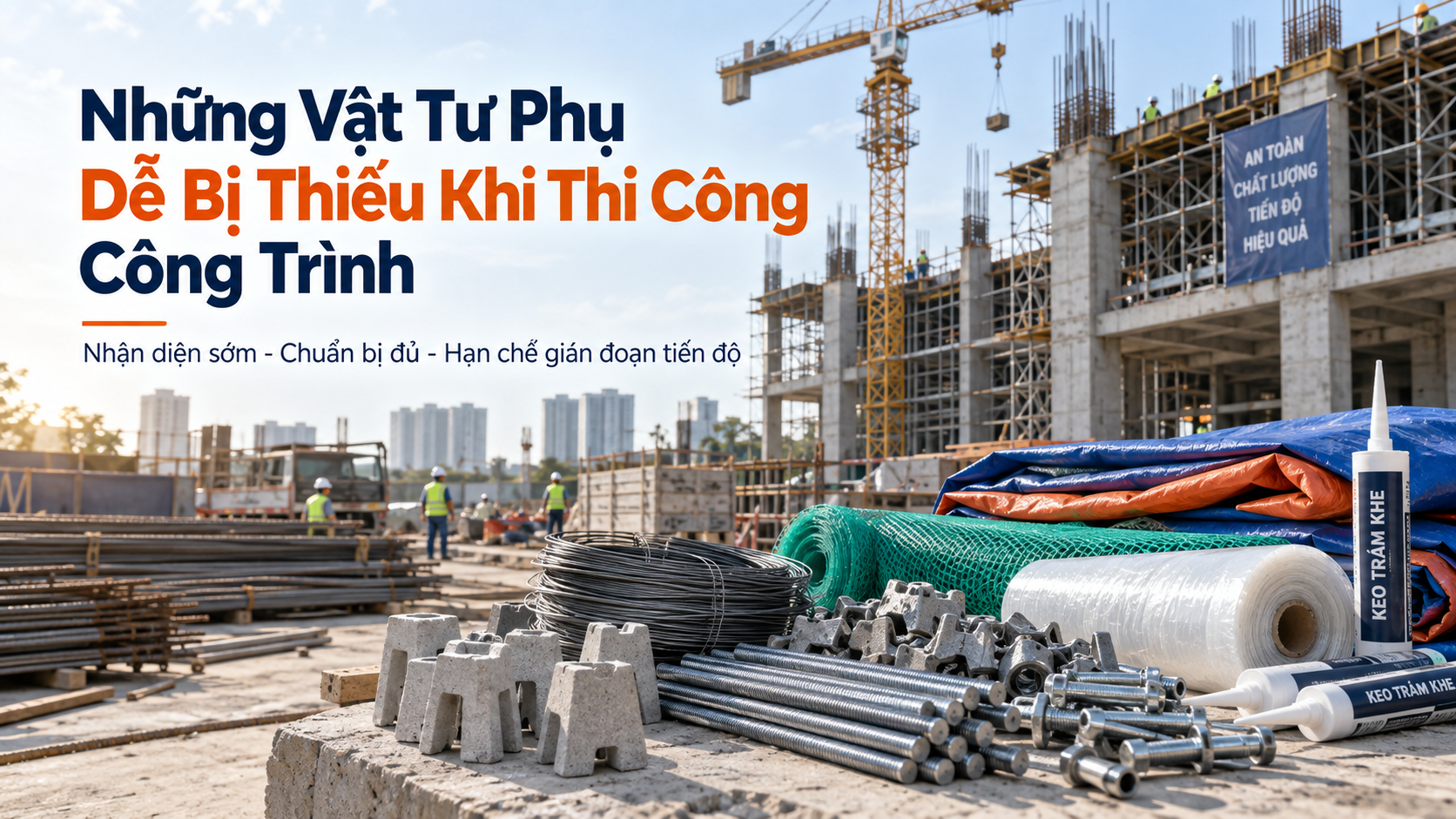 Những Vật Tư Phụ Dễ Bị Thiếu Khi Thi Công Công Trình