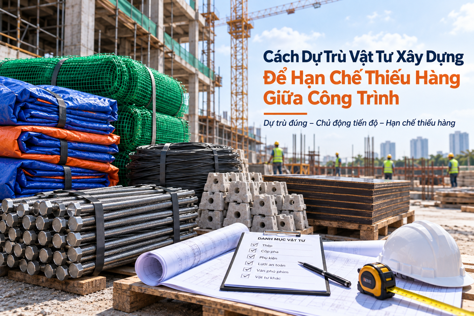 Cách Dự Trù Vật Tư Xây Dựng Để Hạn Chế Thiếu Hàng Giữa Công Trình