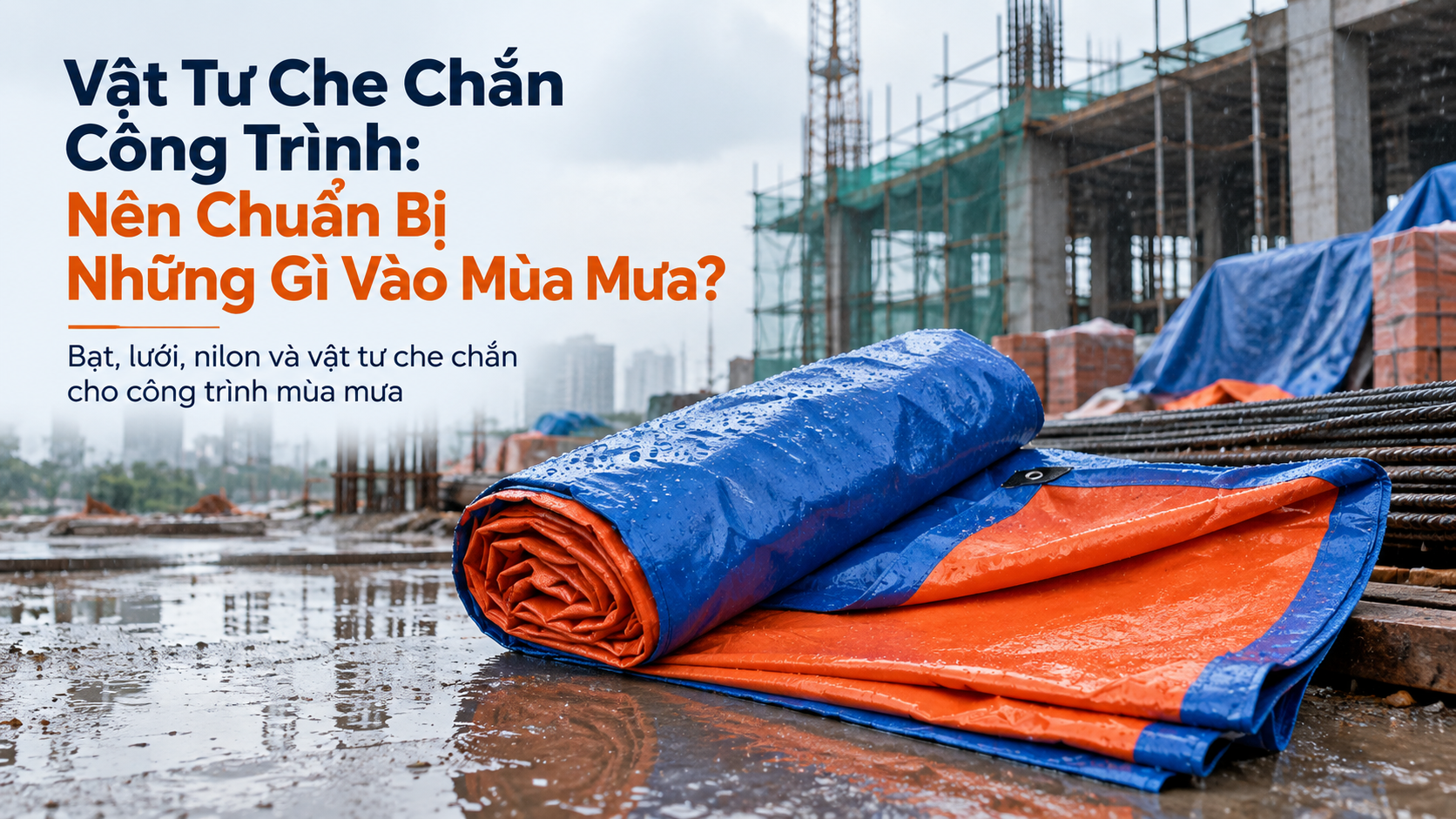 Vật Tư Che Chắn Công Trình: Nên Chuẩn Bị Những Gì Vào Mùa Mưa?