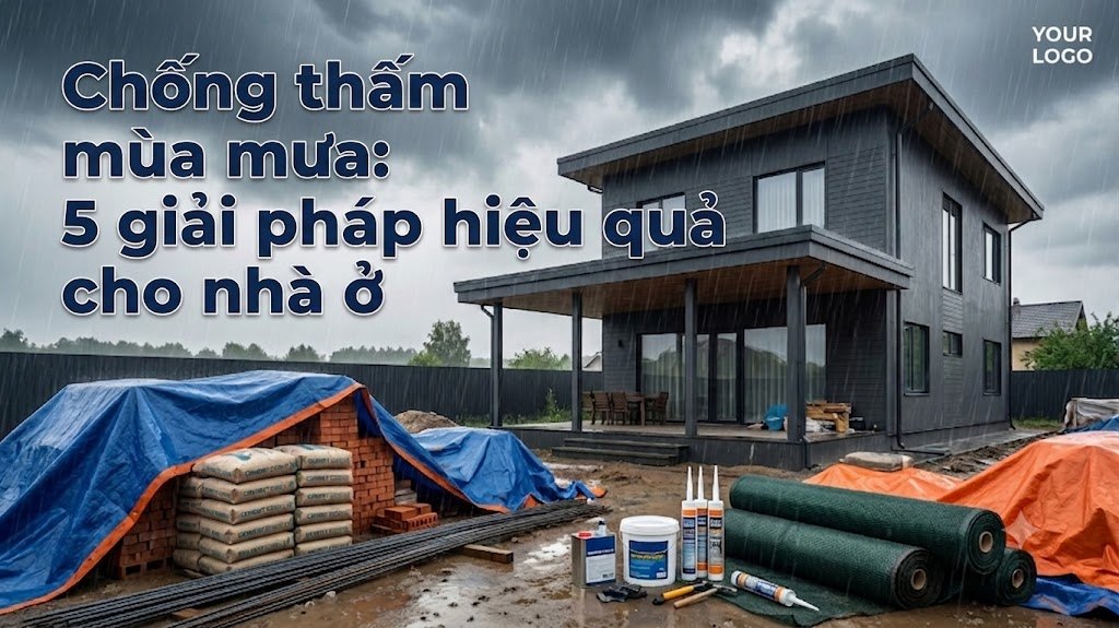 CHỐNG THẤM MÙA MƯA: 5 GIẢI PHÁP HIỆU QUẢ CHO NHÀ Ở
