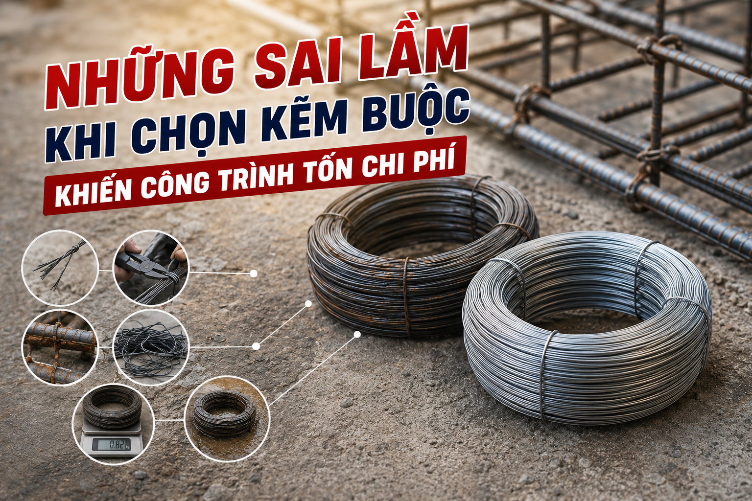 Những Sai Lầm Khi Chọn Kẽm Buộc Khiến Công Trình Tốn Chi Phí | Cách Chọn Đúng