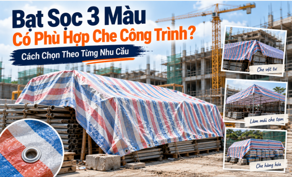 Bạt Sọc 3 Màu Có Phù Hợp Che Công Trình? Cách Chọn Theo Từng Nhu Cầu