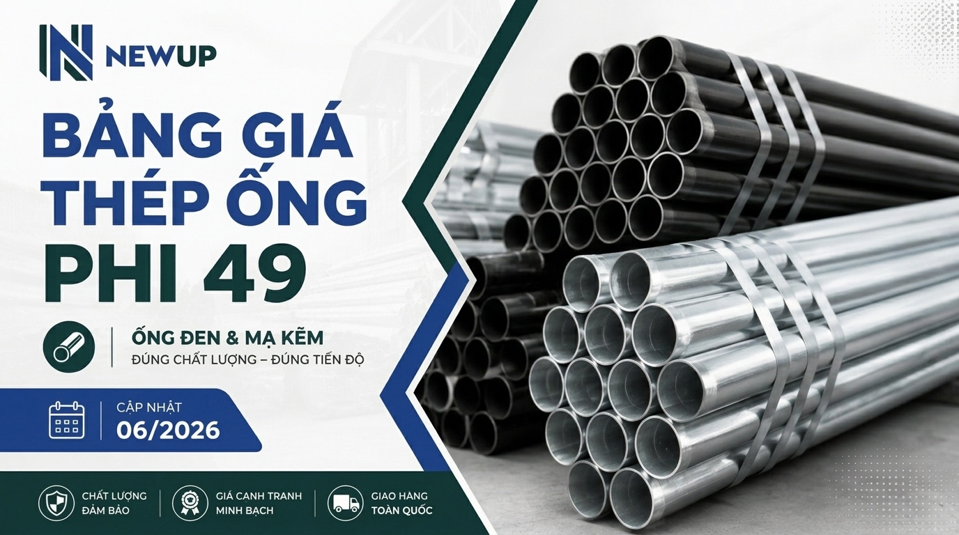 BẢNG GIÁ THÉP ỐNG PHI 49