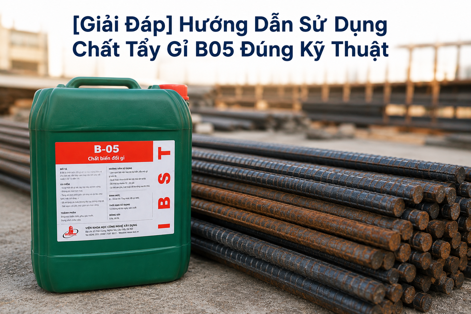 [Giải Đáp] Hướng Dẫn Sử Dụng Chất Tẩy Gỉ B05 Đúng Kỹ Thuật