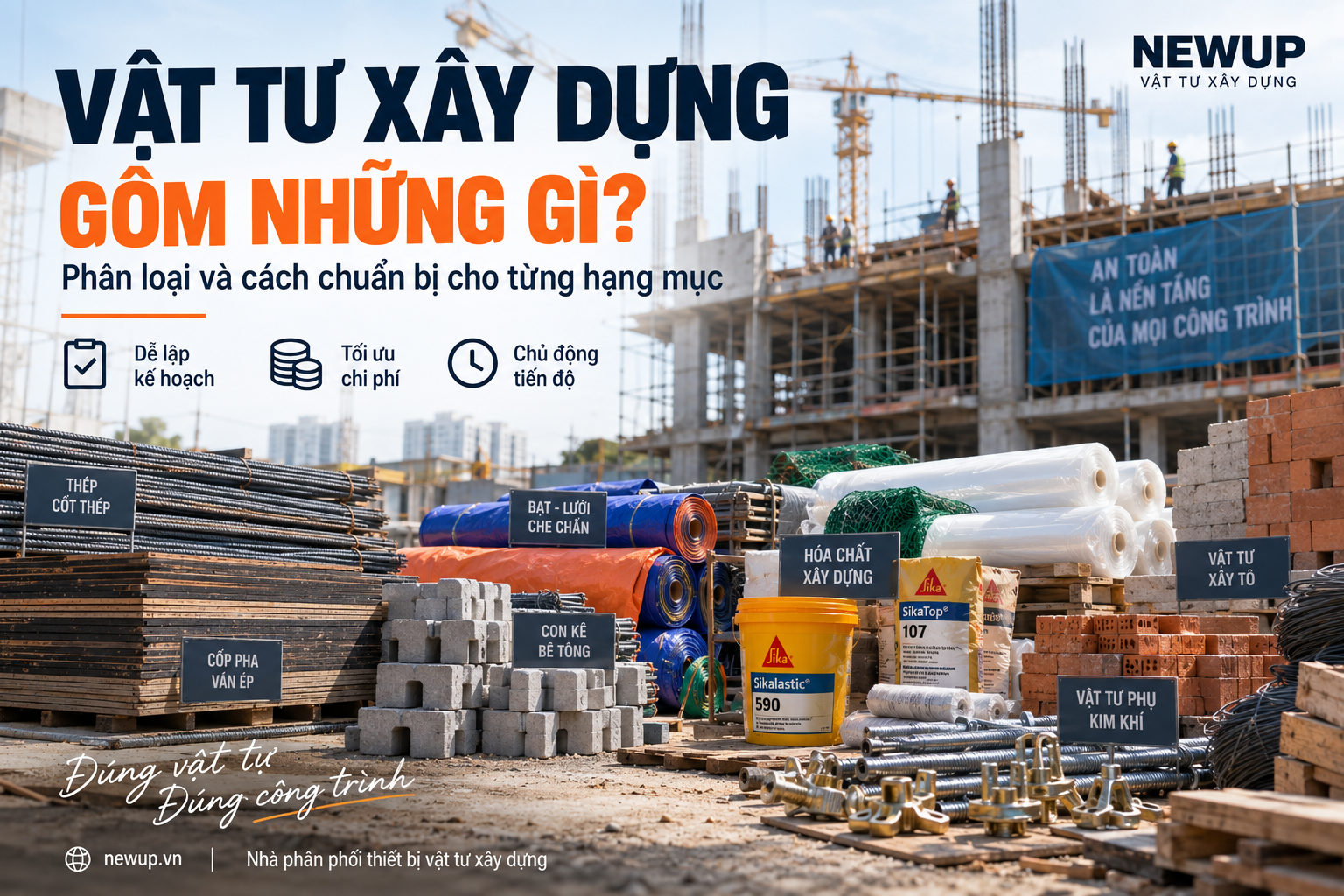 Vật Tư Xây Dựng Gồm Những Gì? Phân Loại Và Cách Chuẩn Bị Cho Từng Hạng Mục