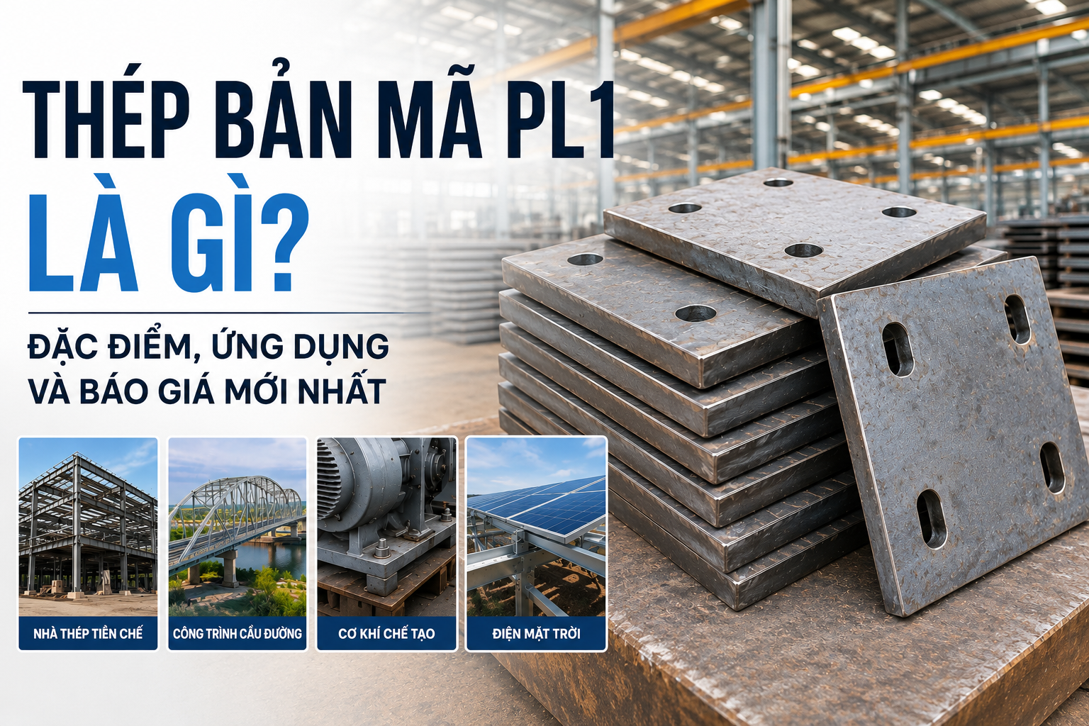 Thép Bản Mã PL1 Là Gì? Đặc Điểm, Ứng Dụng Và Báo Giá Mới Nhất