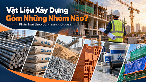 Vật Liệu Xây Dựng Gồm Những Nhóm Nào? Phân Loại Theo Công Năng Sử Dụng