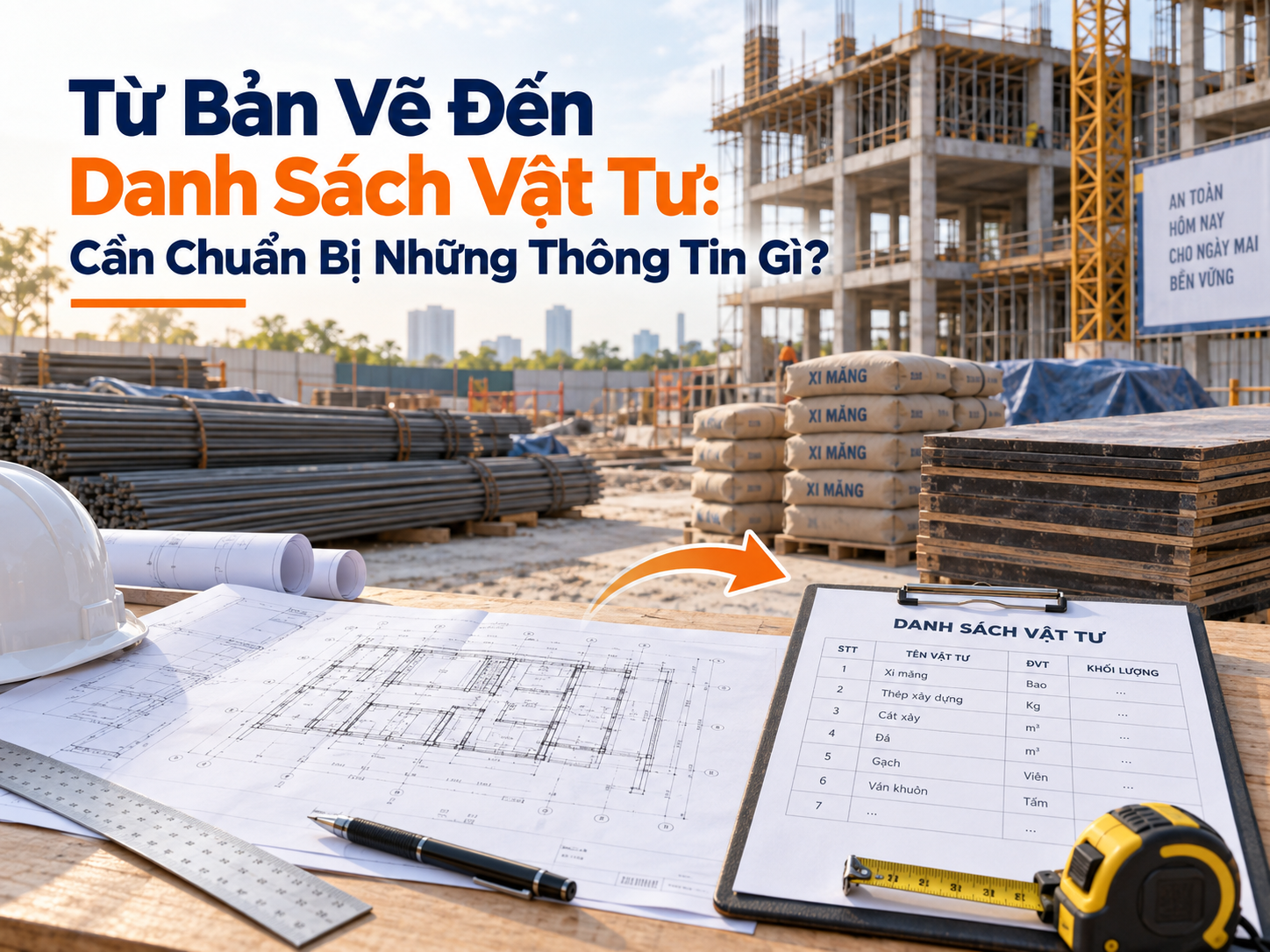 [THÔNG TIN]Từ Bản Vẽ Đến Danh Sách Vật Tư: Cần Chuẩn Bị Những Thông Tin Gì?