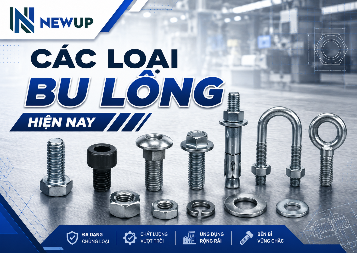 CÁC LOẠI BU LÔNG HIỆN NAY