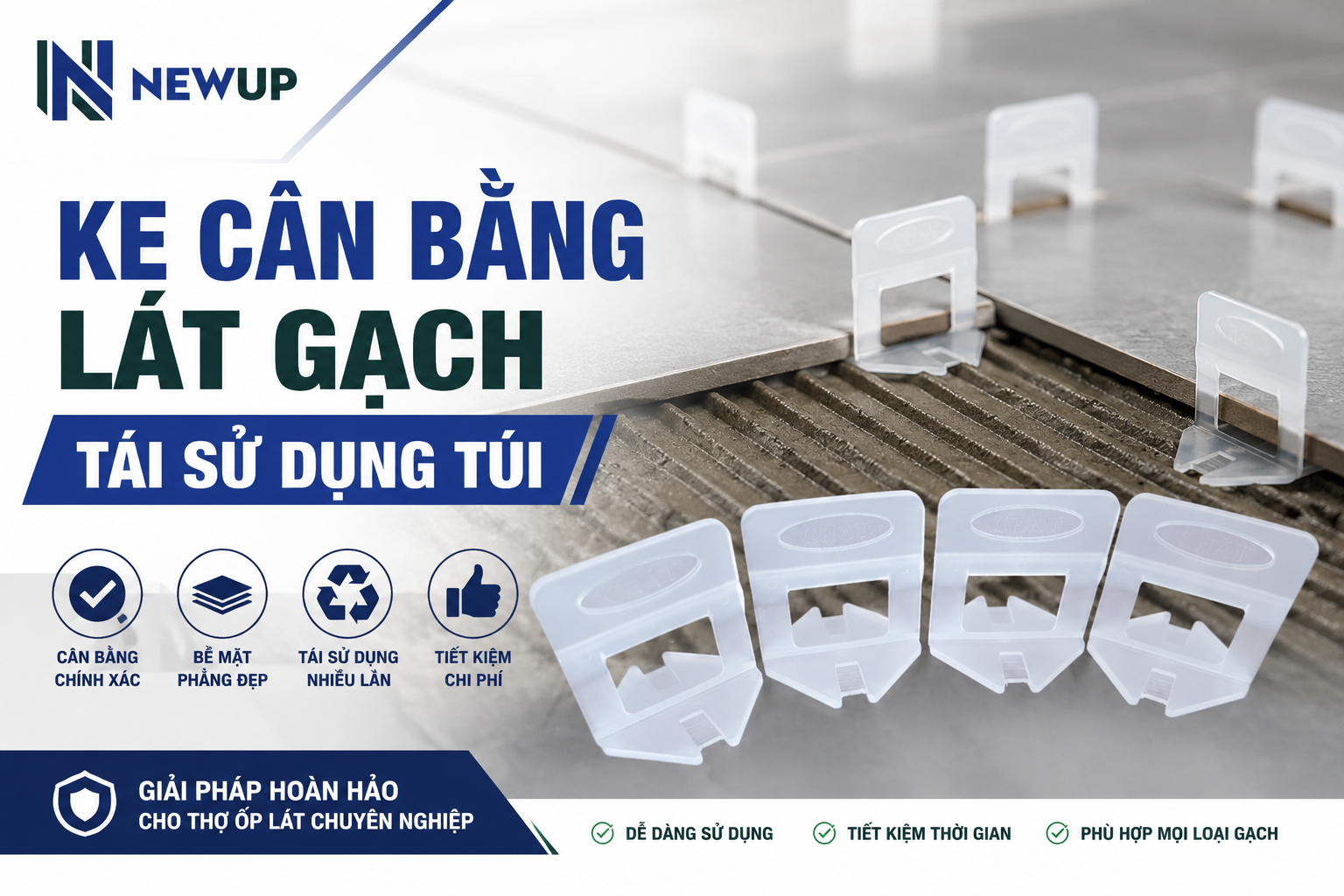 KE CÂN BẰNG LÁT GẠCH TÁI SỬ DỤNG TÚI