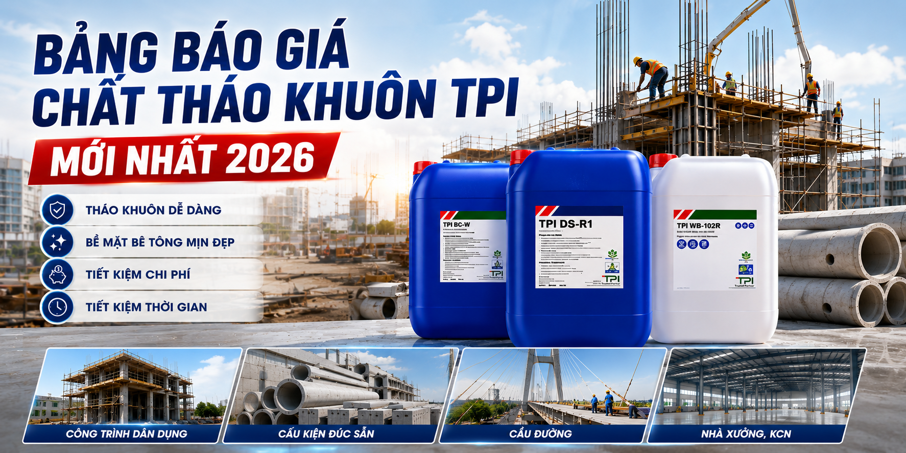 Bảng Báo Giá Chất Tháo Khuôn TPI Mới Nhất 2026 | Cập Nhật Giá Mới Nhất