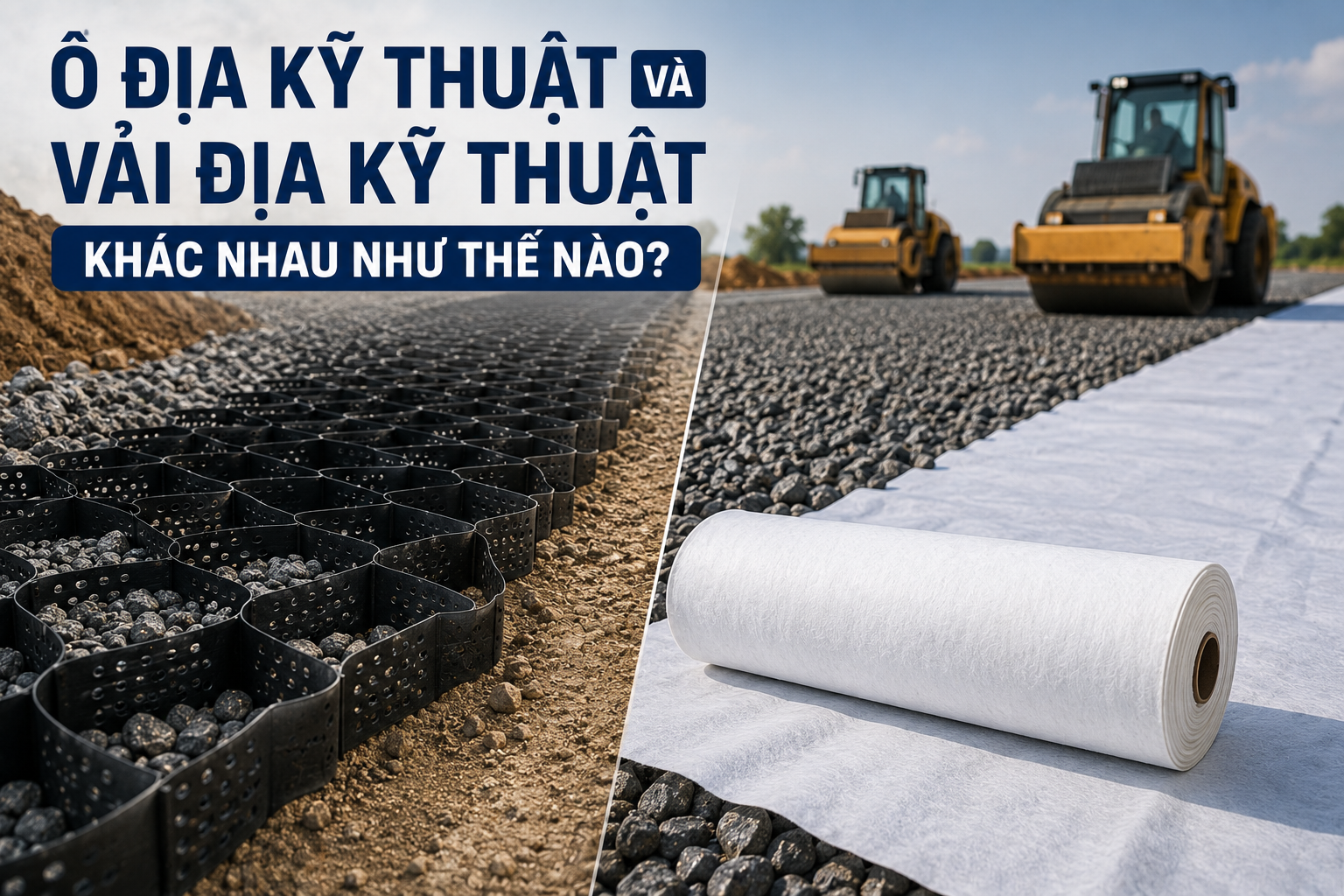 Ô Địa Kỹ Thuật Và Vải Địa Kỹ Thuật Khác Nhau Như Thế Nào?