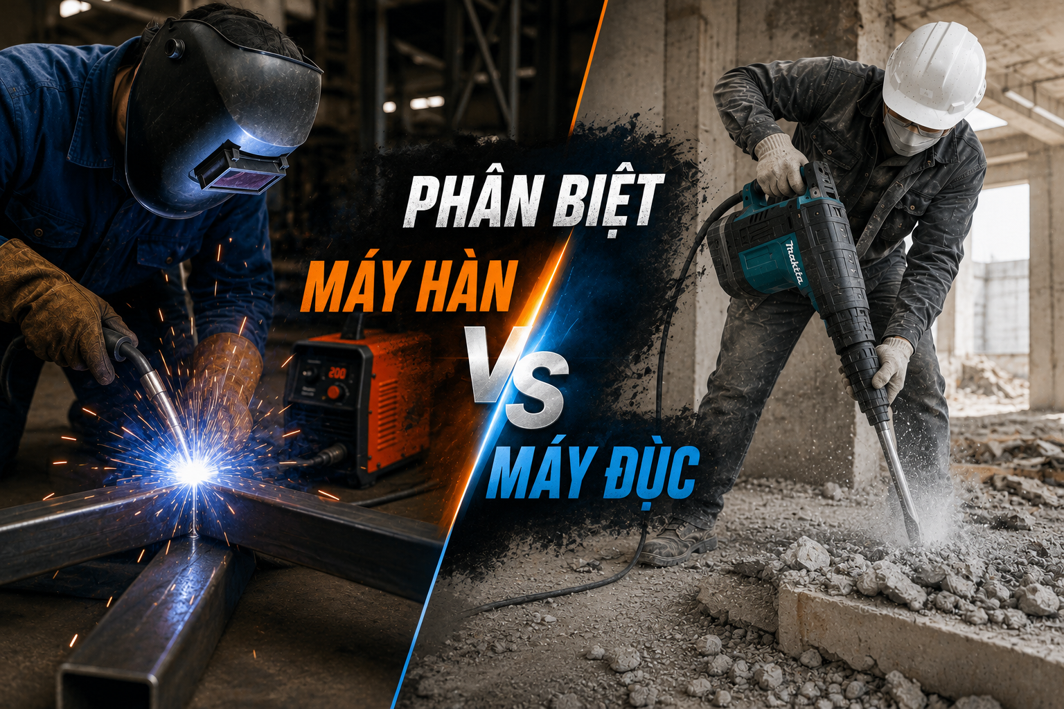 Phân Biệt Máy Hàn Và Máy Đục: Công Dụng, Ứng Dụng Và Cách Lựa Chọn