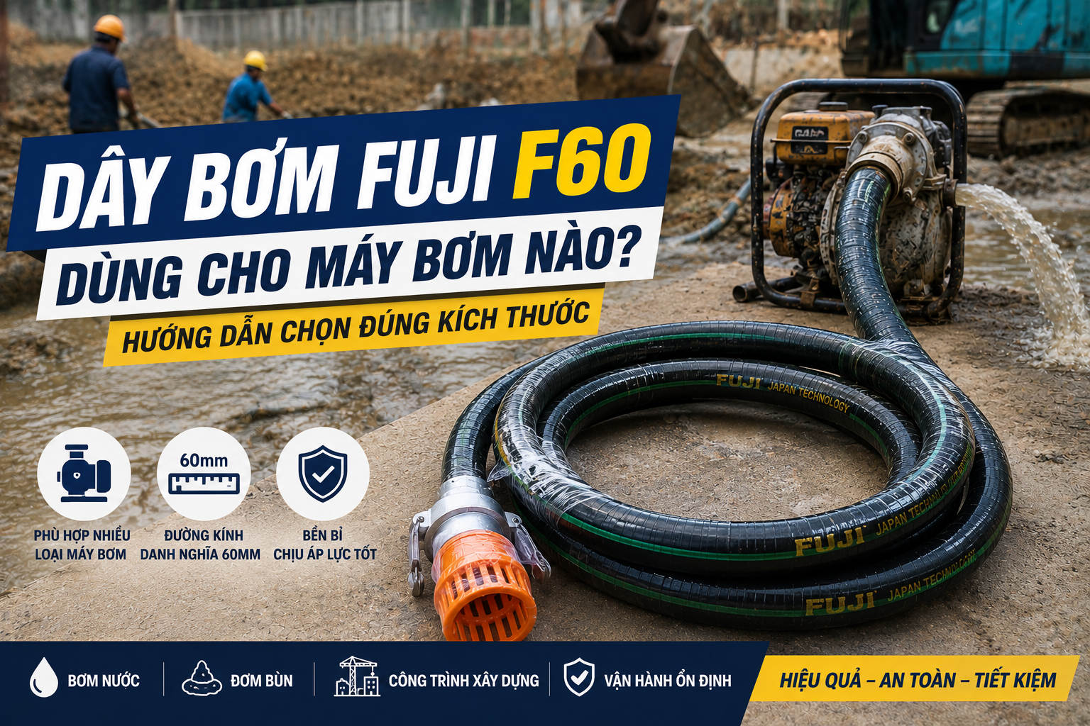 Dây Bơm Fuji F60 Dùng Cho Máy Bơm Nào? Hướng Dẫn Chọn Đúng Kích Thước